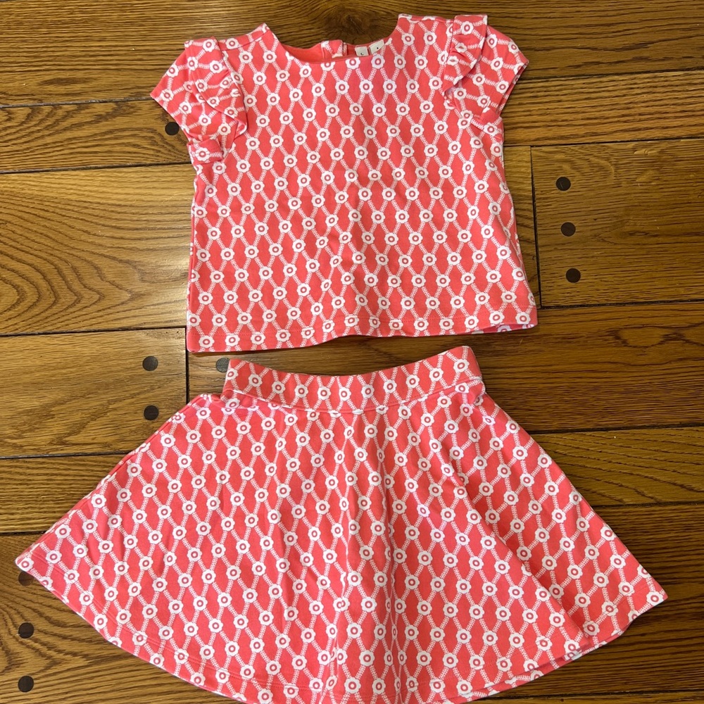 Janie and Jack 2 piece top and skirt